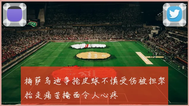 梅萨乌迪争抢皮球不慎受伤被担架抬走痛苦掩面令人心疼